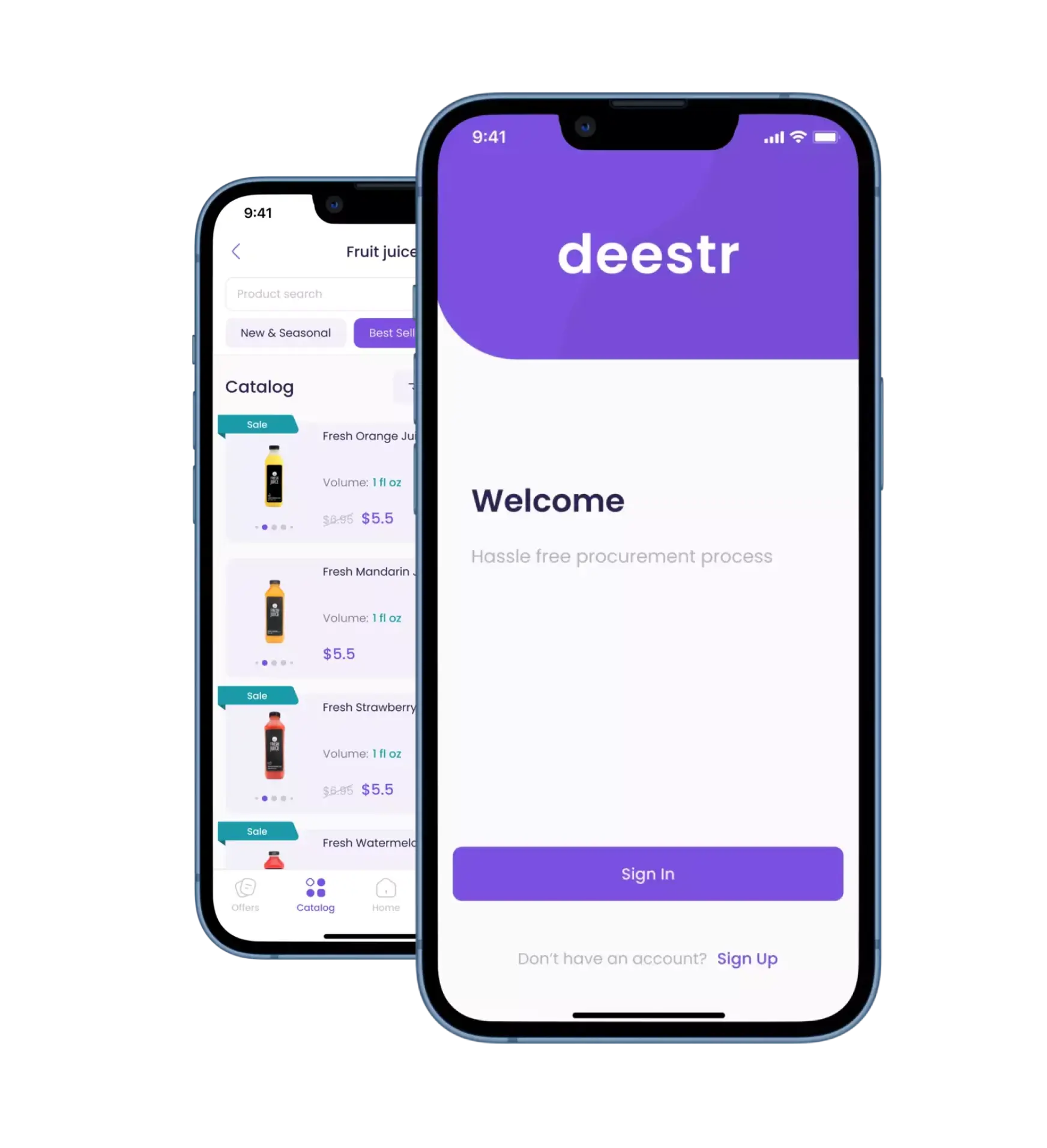 b2b deestr wholesale ordering app